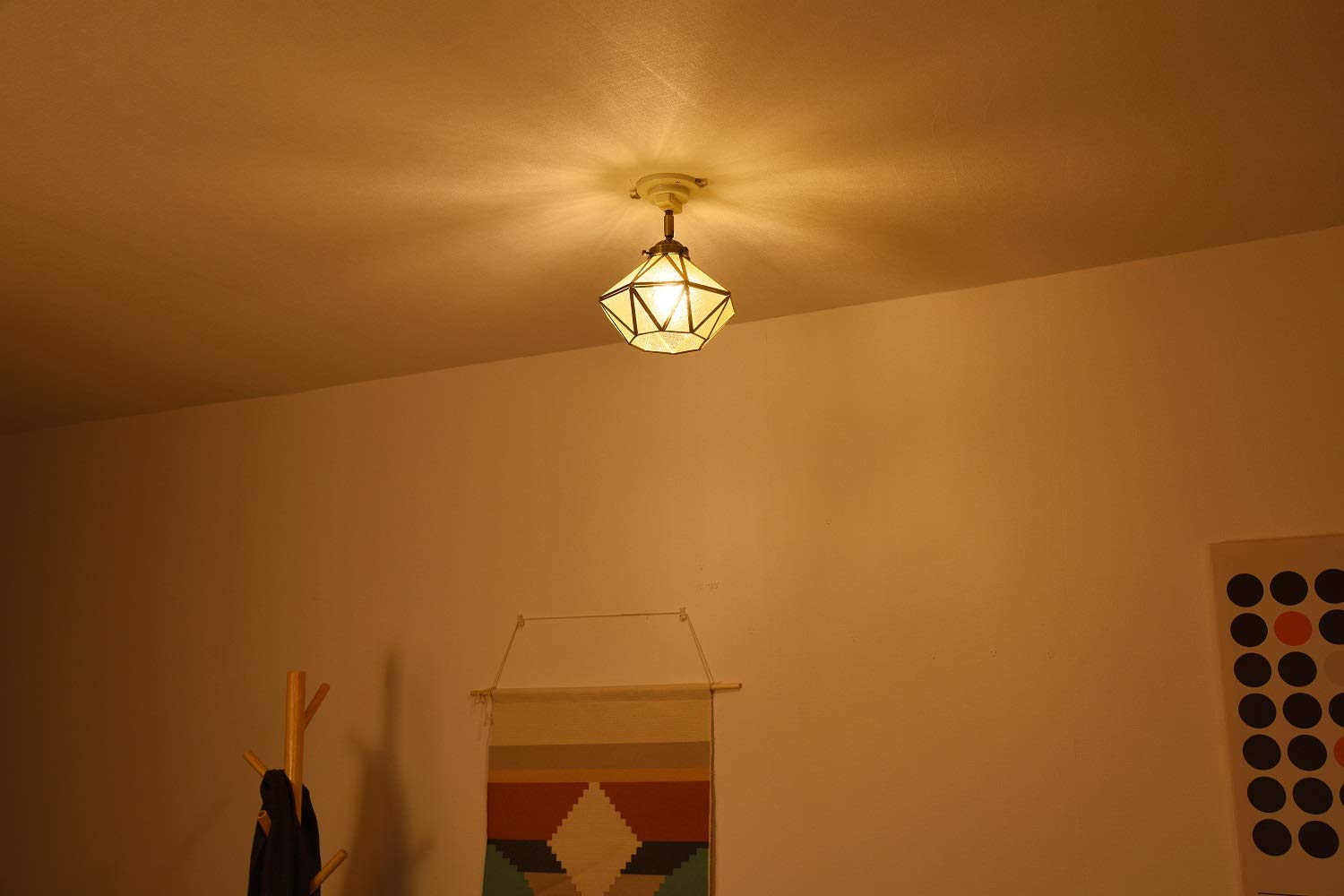 Amazon | VENUS LIGHTING シーリングライト (ヴィンテージ/型板ガラス